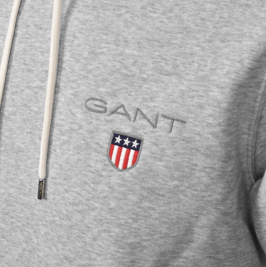 Alternative Image for ProductGant Medium Shield Hoodie Grey3
